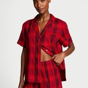 Victoria’s Secret Plaid Red Women's Sleepwear Set